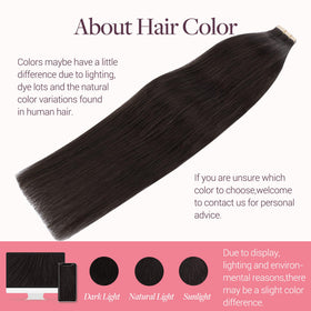 GOO GOO application in salon showing tape-in placement for secure styling