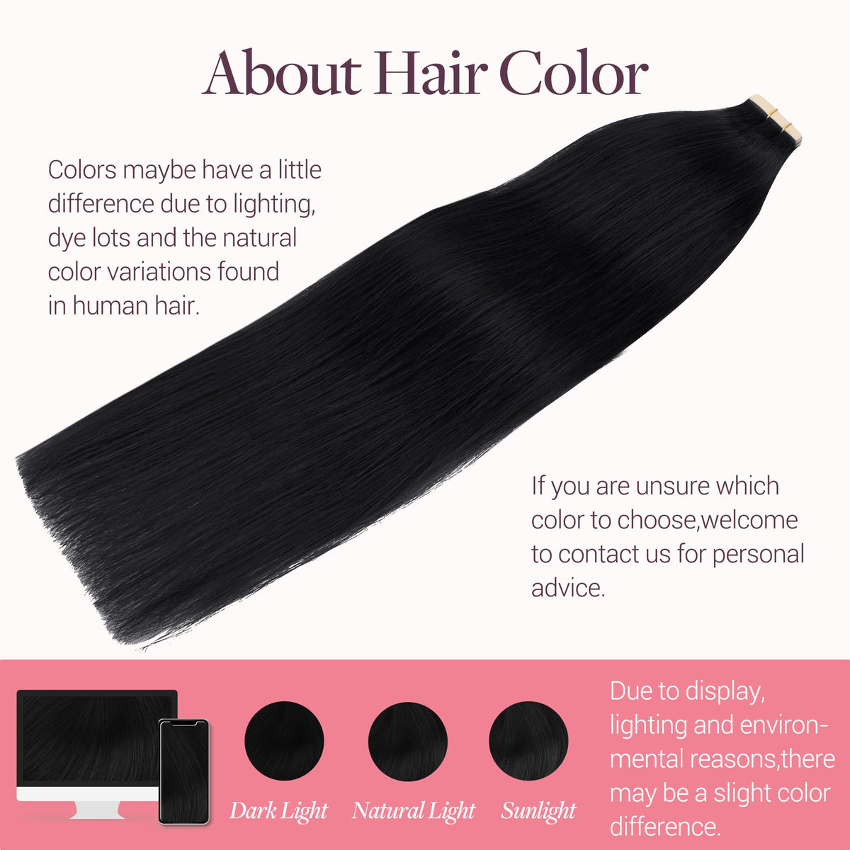 GOO GOO application at scalp shows flat, discreet bond benefit