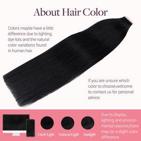 GOO GOO application at scalp shows flat, discreet bond benefit