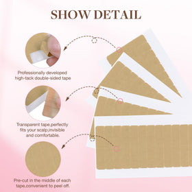 GOO GOO tape-in application demo showing simple press-and-set benefit