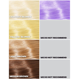 Good Dye Young applied on light blonde strand demonstrating true Stoned Pony vibrancy
