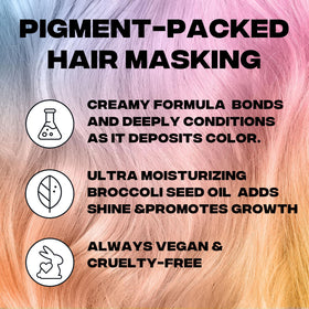 Good Dye Young label close-up showing vegan cruelty-free benefits
