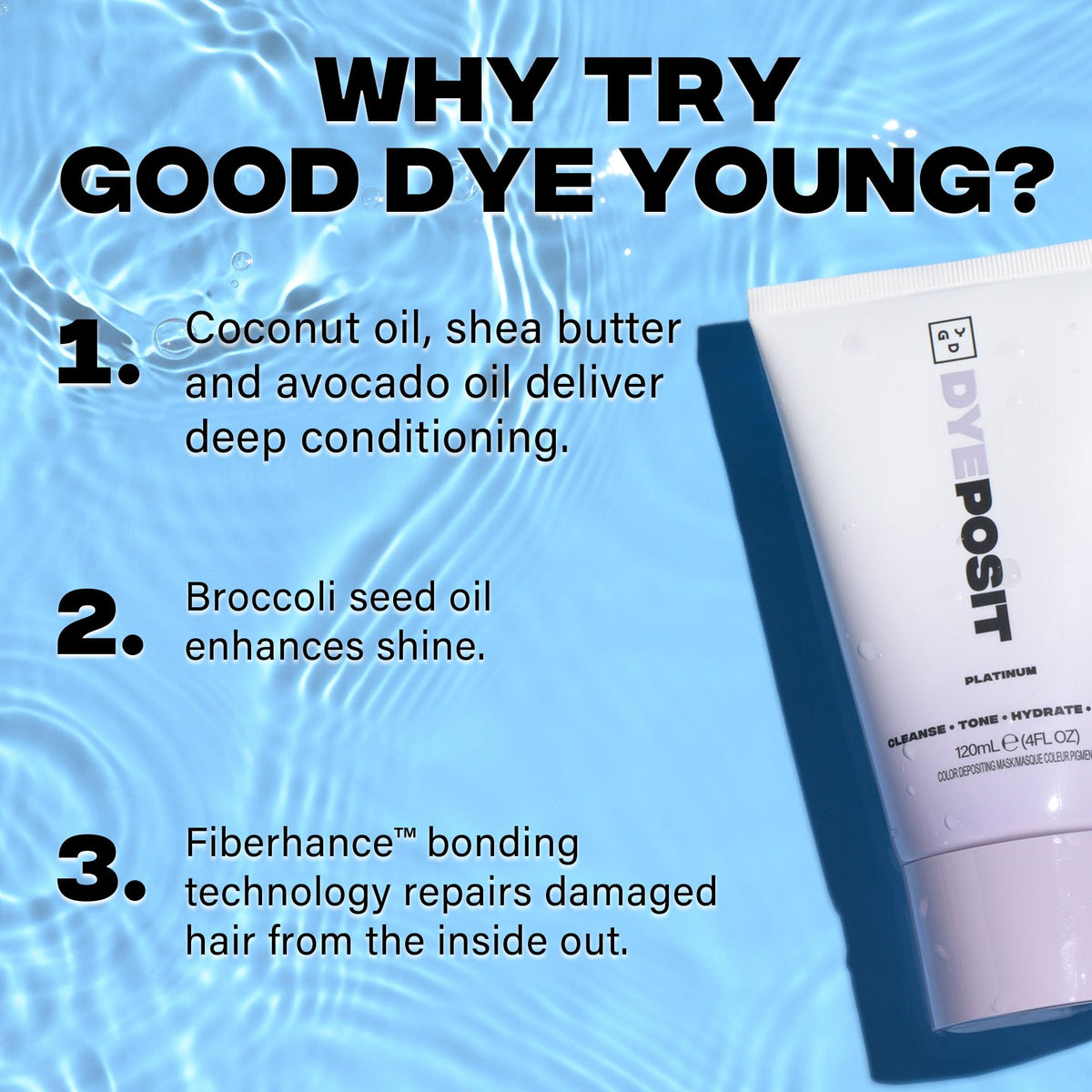 Good Dye Young modeled hair in salon setting for vibrant copper result