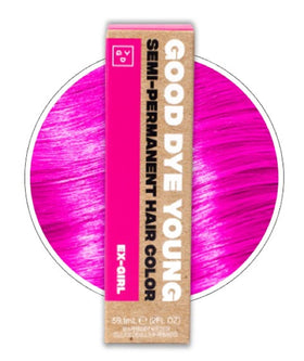Good Dye Young front packaging showing Ex-Girl Pink and vibrant product benefit
