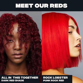 Good Dye Young lifestyle model with vivid red hair, showcasing finished look