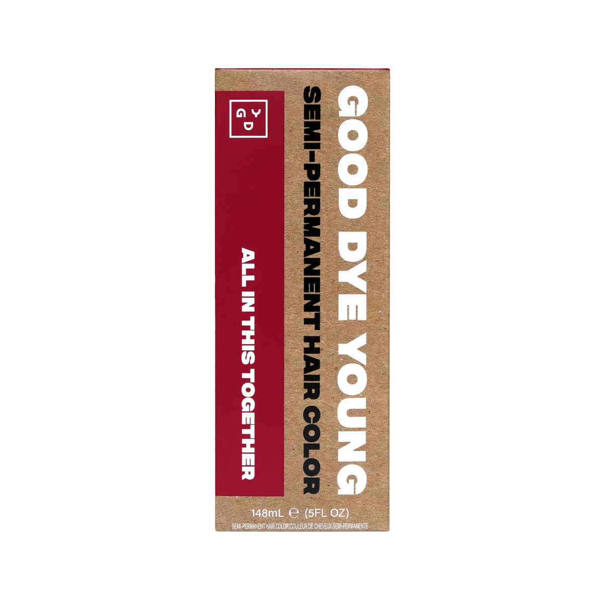 Good Dye Young front packaging showing vegan red hair color and benefits