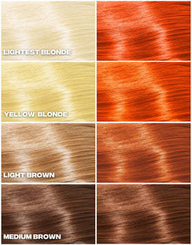 Good Dye Young Riot applied on model with vibrant orange hair showcasing true color payoff