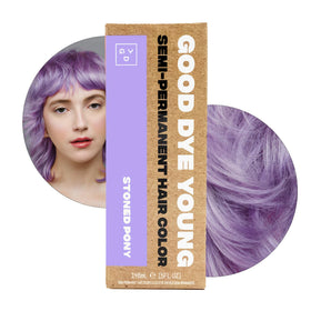 Good Dye Young front packaging showing vibrant purple and product details for clear choice