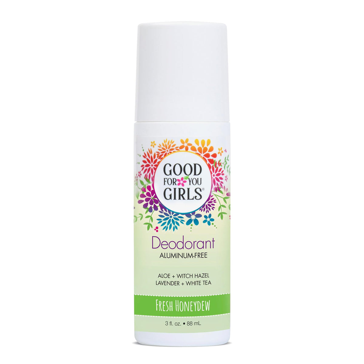 Good For You Girls front packaging showing Fresh Honeydew scent and gentle formula benefits