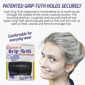 Good Hair Days close-up of touching teeth detail demonstrating secure gentle grip