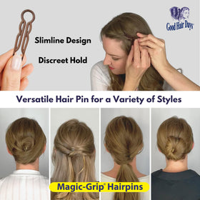 Good Hair Days label showing USA-made mark and product finish for durable quality