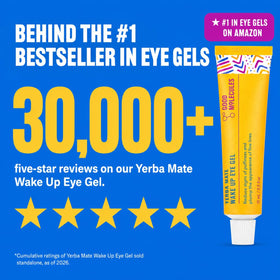 Good Molecules being applied under eyes in morning routine to visibly depuff and hydrate