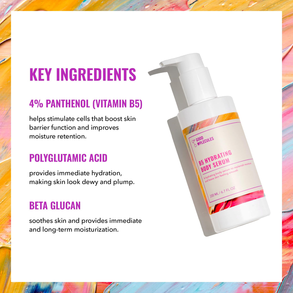 Good Molecules gel-serum texture close-up illustrating lightweight hydration