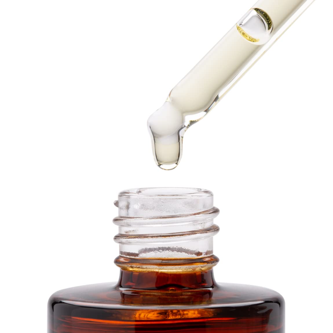 Good Molecules oil warmed in palm ready for gentle facial application