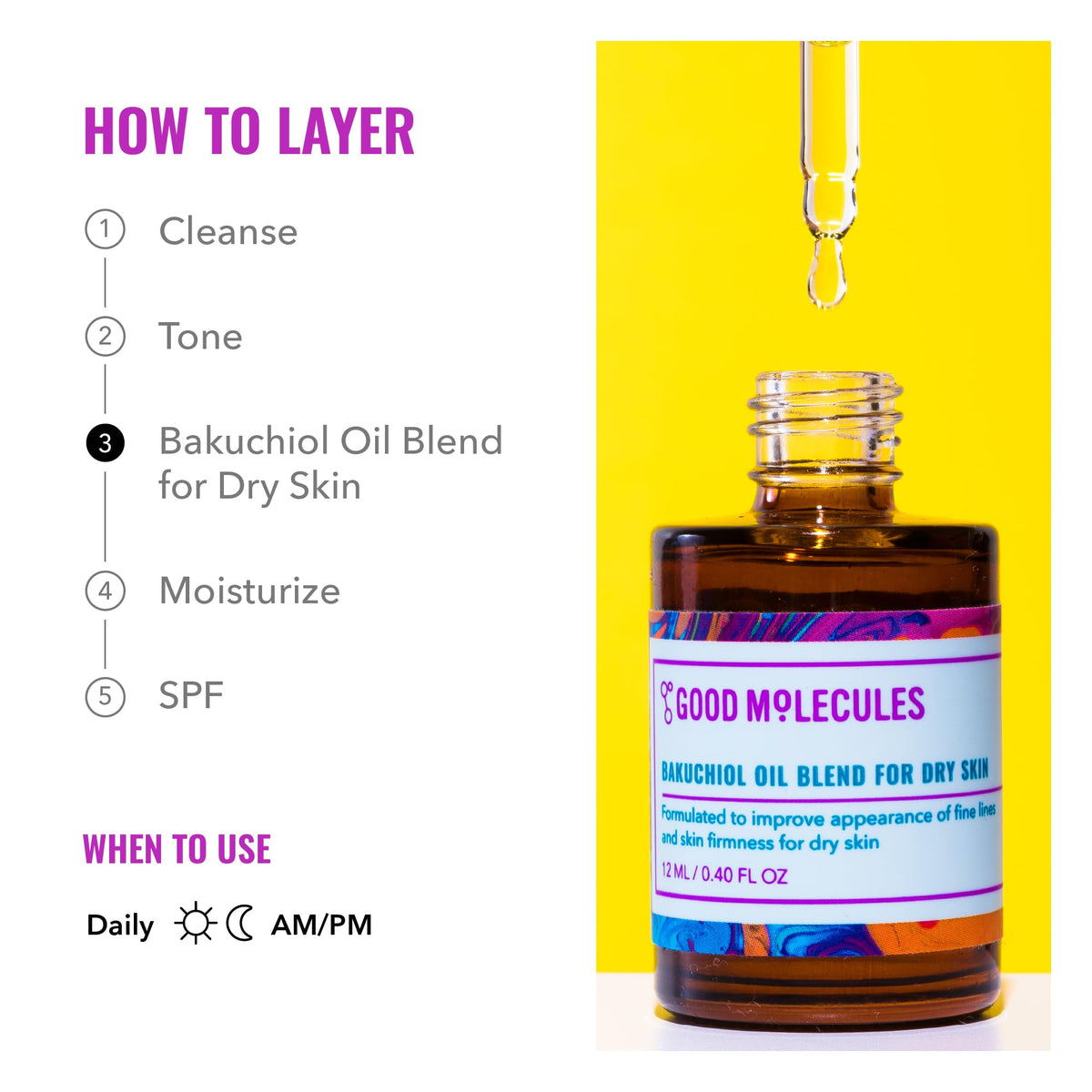 Good Molecules 12ml bottle beside a coin for compact size comparison