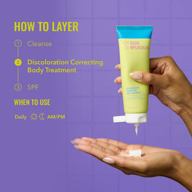 Good Molecules palm application demonstrating spreadability and hydration