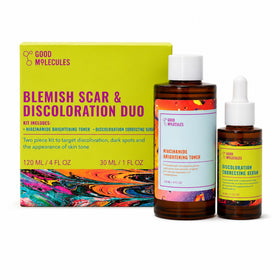 Good Molecules duo front packaging showing both bottles and benefits
