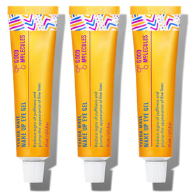 Good Molecules front packaging showing three 15 ml tubes and clear benefits