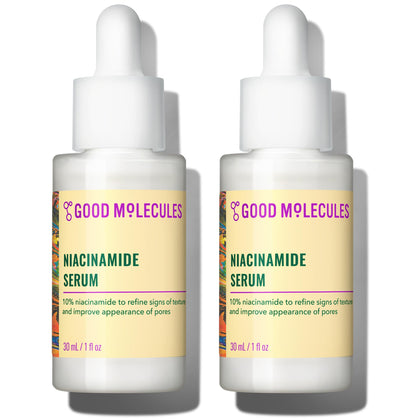 Good Molecules front packaging showing two bottles and clear benefits
