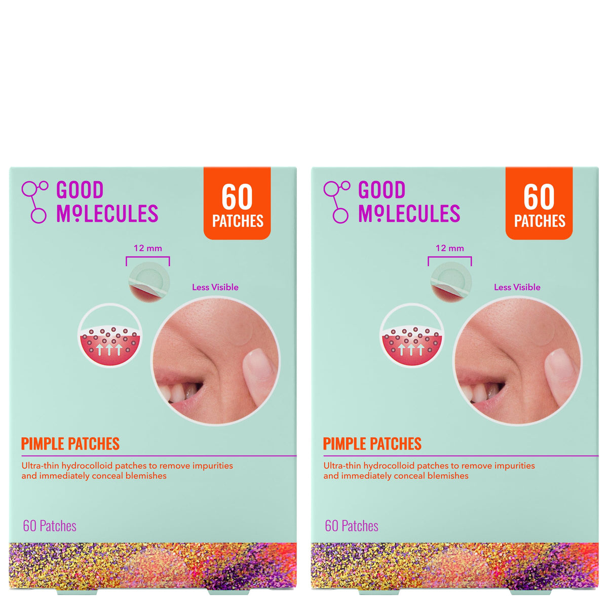 Good Molecules front packaging showing two 60-count packs for long-lasting supply