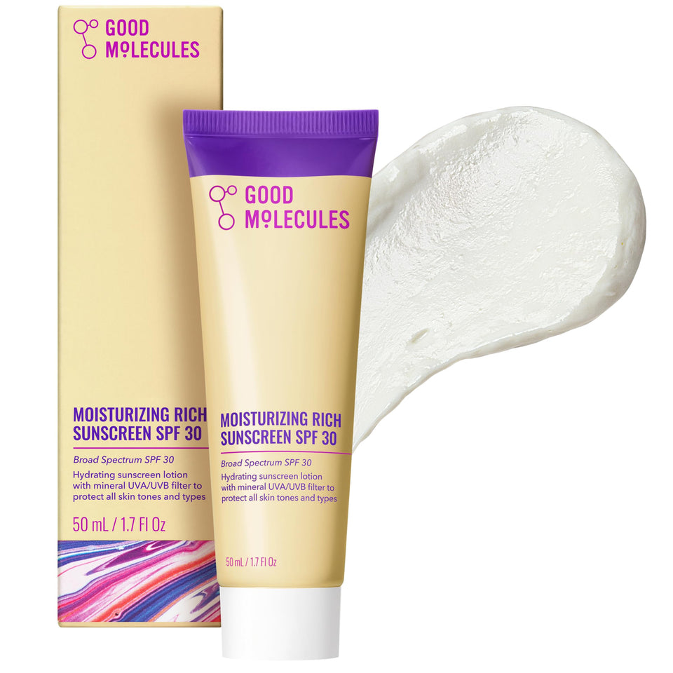 Good Molecules front tube showing packaging and benefits