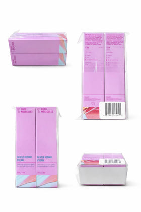 Good Molecules cream on fingertip ready for application showing lightweight blend and absorption