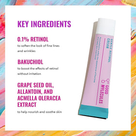 Good Molecules gentle retinol cream texture visible in open tube illustrating smooth application
