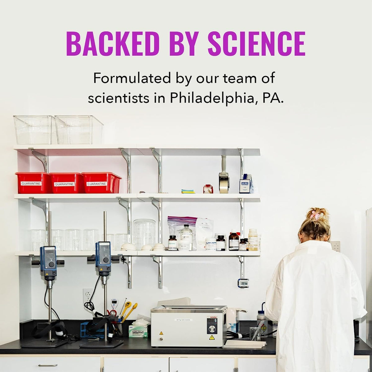 Two Good Molecules tubes placed on bathroom counter portraying everyday skincare routine