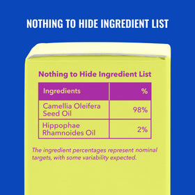 Good Molecules oil applied to hand absorbing quickly for dewy skin