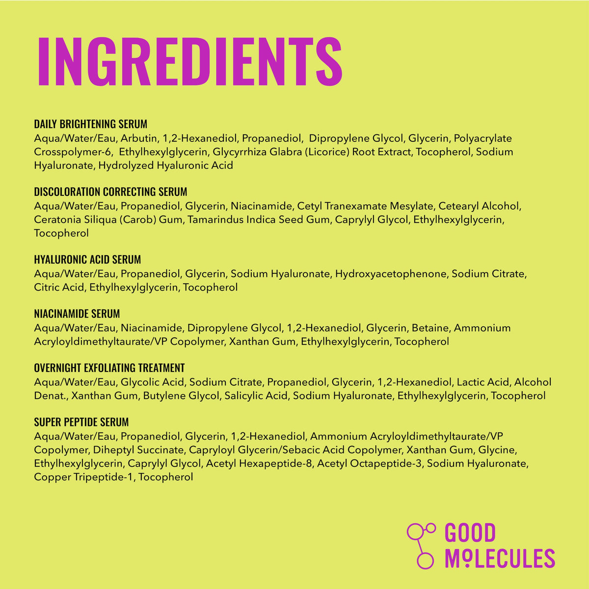 Good Molecules Overnight Exfoliating Treatment dispensing showing easy nighttime resurfacing