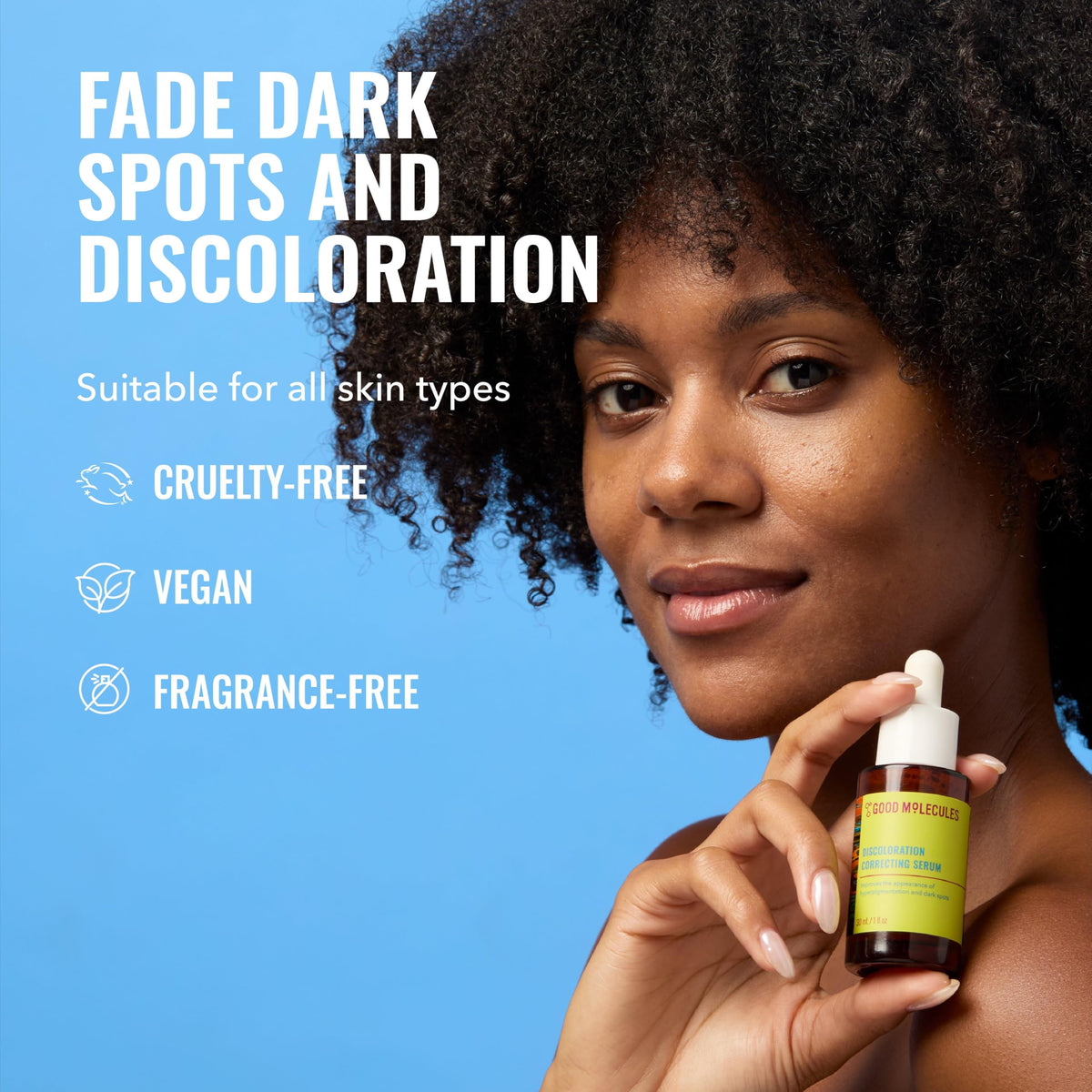 Good Molecules serum droplet texture highlighting lightweight absorption