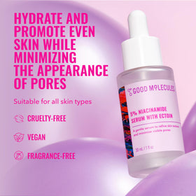 Good Molecules serum texture close-up showing lightweight absorbent finish