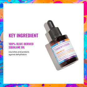 Good Molecules oil texture close-up highlighting fast-absorbing non-greasy formula