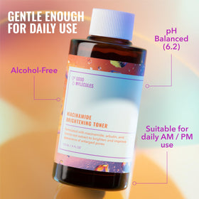 Good Molecules toner on cotton pad demonstrating easy, even application