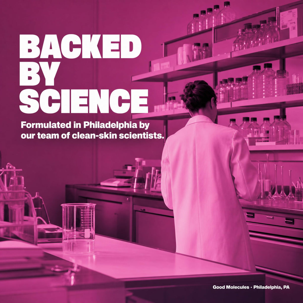 Good Molecules discovery set flatlay with minis showing travel convenience and routine flexibility