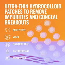 Good Molecules patch under light makeup blending in and concealing spot