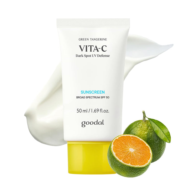 GOODAL front packaging showing SPF50 and brightening benefits