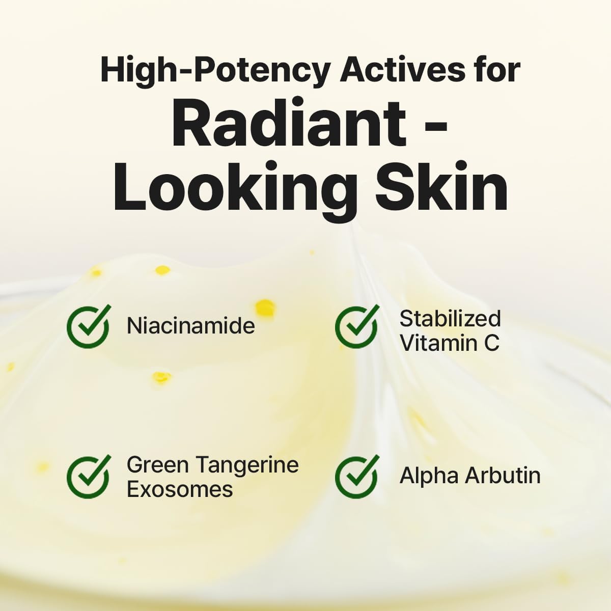 GOODAL ingredient label close-up highlighting active brighteners