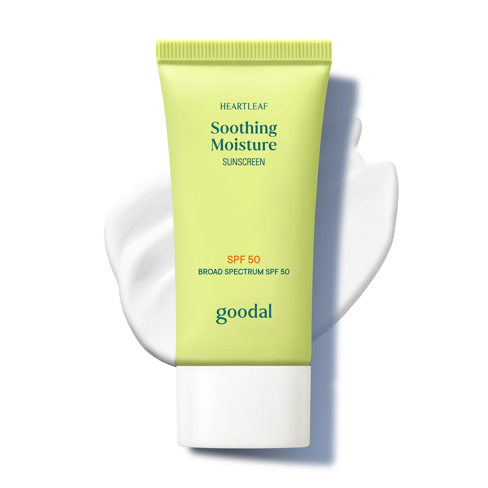 GOODAL front packaging showing SPF 50 and dewy finish benefit