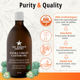 GoodBye Company massaging oil into scalp to support hair nourishment and shine