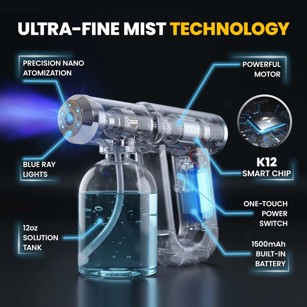 Goodscious K12 held in hand illustrating lightweight cordless freedom for easy use