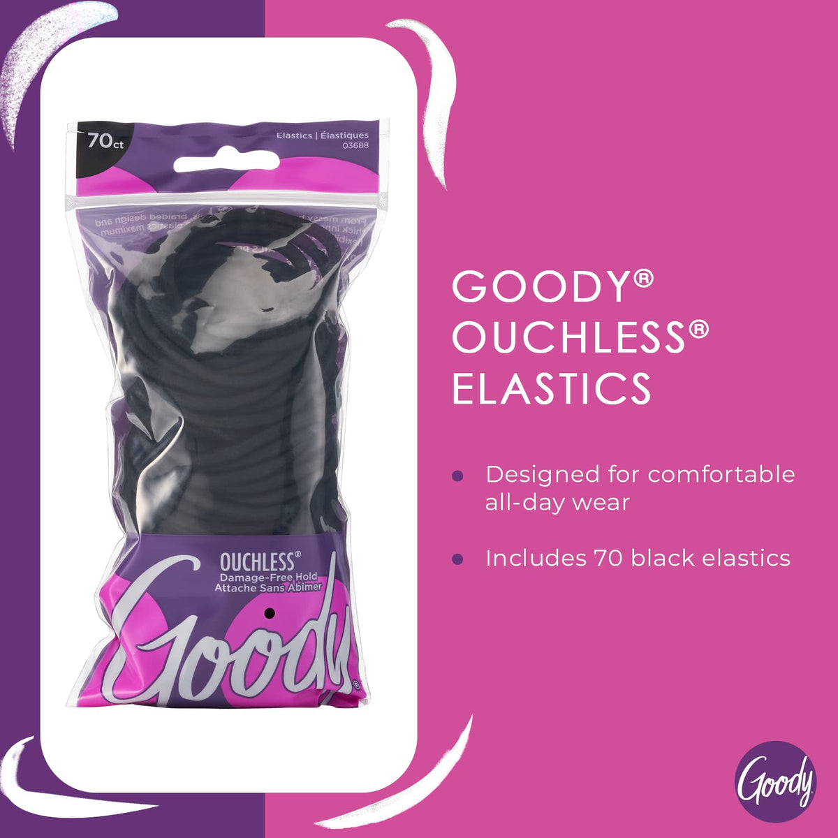 Goody braided texture close-up highlighting snag-free finish