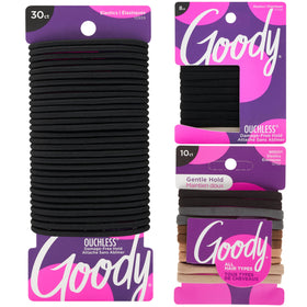 GOODY front packaging of 48-count elastics showing kit variety and convenience