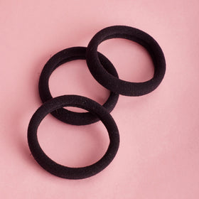 Goody hair tie worn in a high ponytail showing secure, no-slip hold