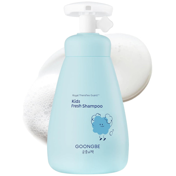 GOONGBE front bottle showing kid-friendly design and quick cleanse benefit