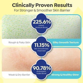 GOONGBE lotion texture closeup showing lightweight, fast-absorbing fluid finish