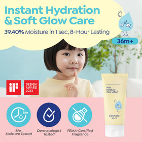 GOONGBE products on a bathroom shelf showing everyday family use