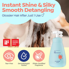 GOONGBE gel texture on palm illustrating easy dispensing and smooth application
