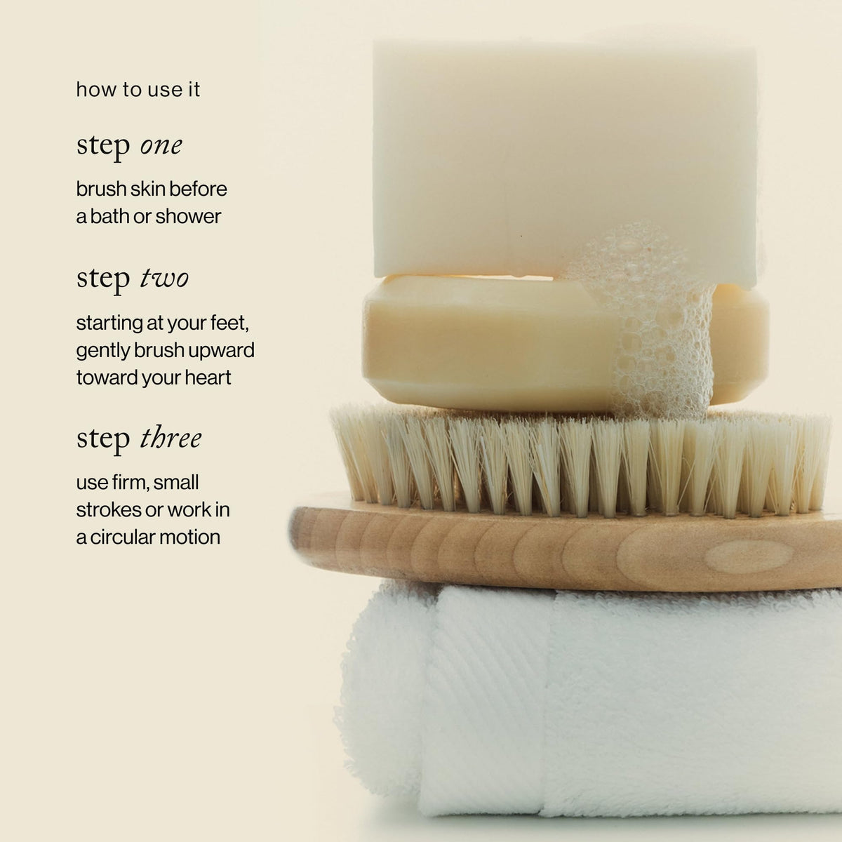 goop dry brush on bathroom shelf lifestyle shot showing rituals and self-care benefit