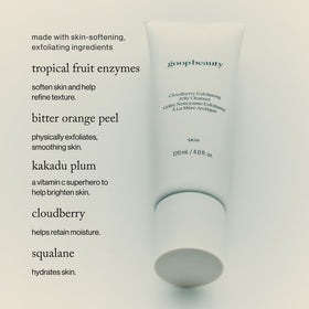 goop jelly texture close-up highlighting gentle exfoliating feel